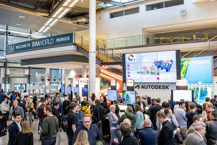 Die BIM World MUNICH ist die Drehscheibe für den Austausch zu allen relevanten Themen rund um Digitalisierung, Nachhaltigkeit und Kreislaufwirtschaft.
