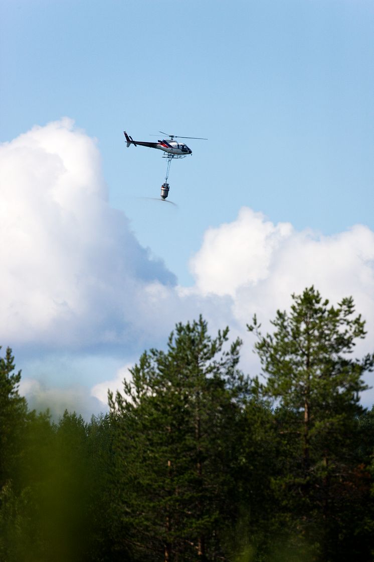 Gödsling med helikopter