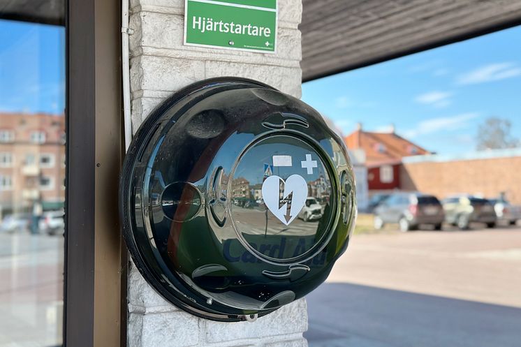 Hjärtstartare vid Leksands Sparbank
