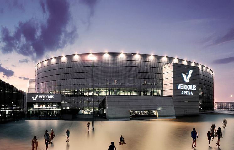 Illustrasjon av nye Veikkaus Arena.