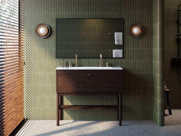Gustavsberg_Vanity unit_Ducentic_1200_Smoaked oak_WB_white.tif