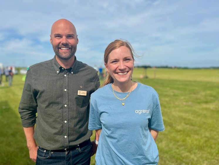 Johan Martinsson, Agda.ai, och Emilia Liljeström, Agronod