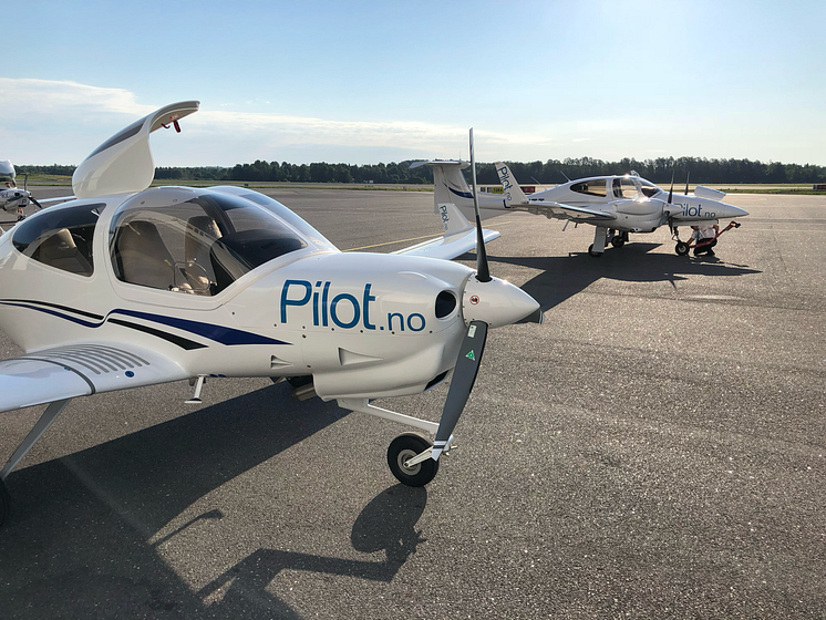 Skolefly ved Pilot Flight Academy.