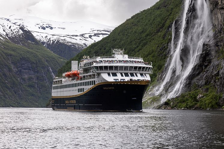 Havila Castor in the Geirangerfjord
