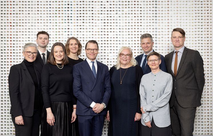 Prins Daniel med Hasselbladstiftelsens team