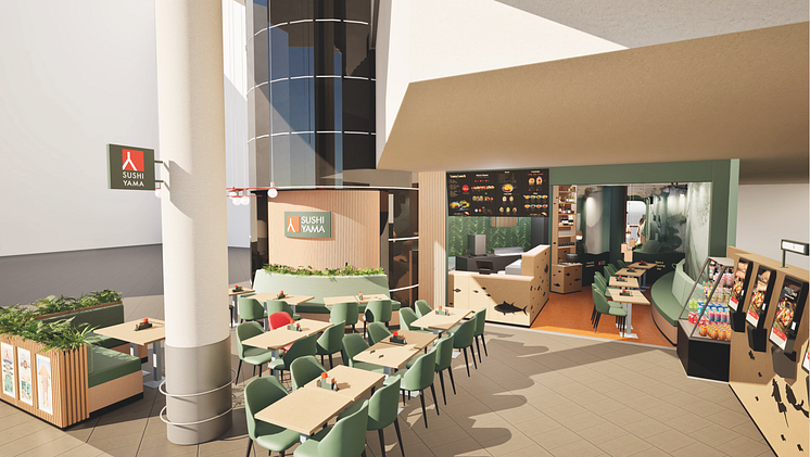 Sushi Yama öppnar på Arlanda hösten 2025, ny restaurang på Sky City