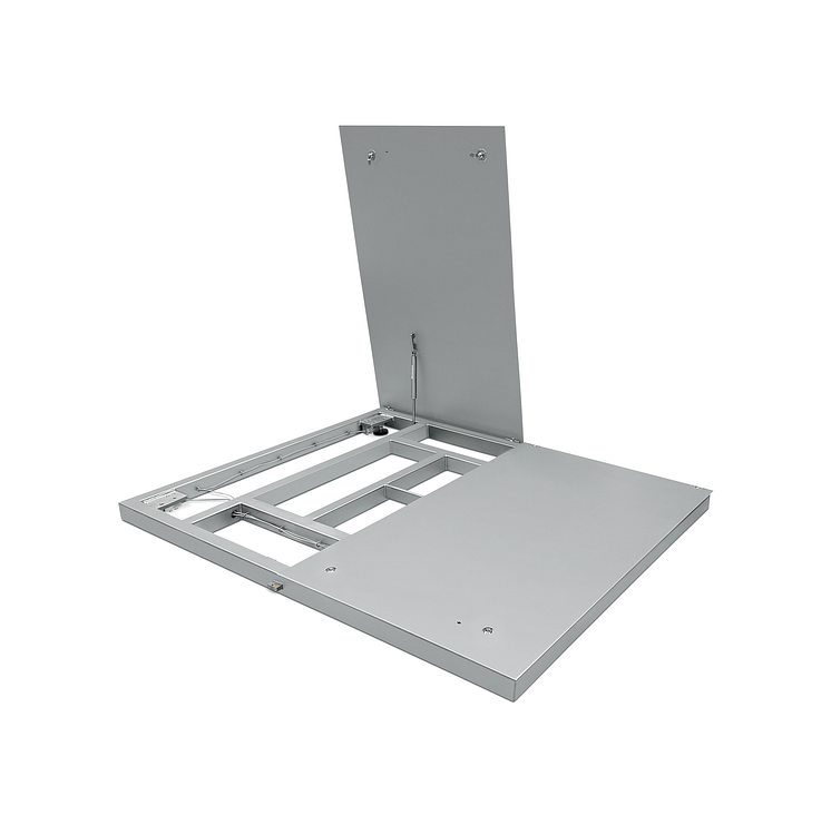The MiNexx® 3000 floor scale has a hinged load plate, making it particularly easy to clean the interior.