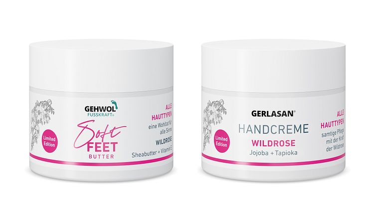 Limited Edition: GEHWOL FUSSKRAFT SOFT FEET Butter plus GERLASAN Handcreme Wildrose