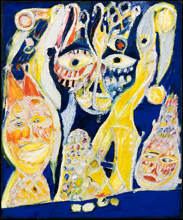 Carl-Henning Pedersen Løvemanden 1950 Tangen-samlingen.jpg