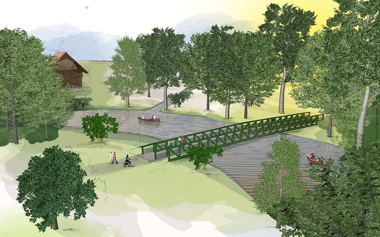 Skiss_Broförbindelse Strömsborg-Hästhagen_Illustration av Susanne Flodin