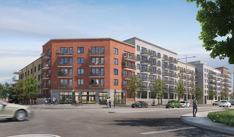 Nya bostäder i Sollentuna, perspektiv Turebergsleden.jpg