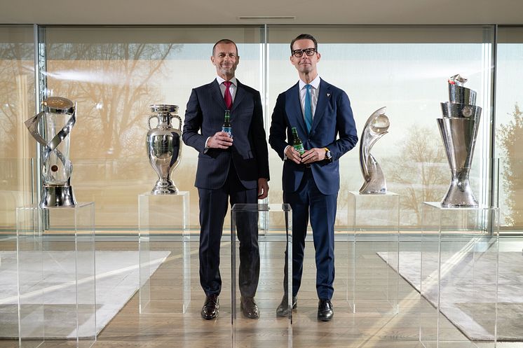 UEFA President Aleksander Ceferin meets Calsberg CEO Jacob Aarup-Andersen.jpg