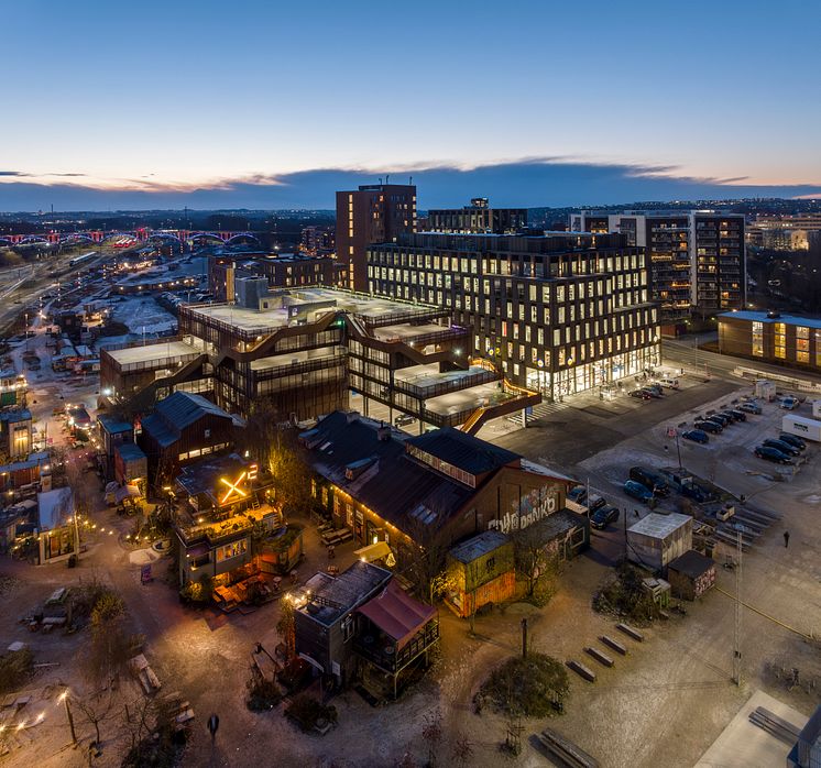 Lidl HQ Aarhus i bybilledet 