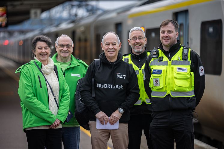 Volunteers from GTR, Samaritans, and dedicated suicide prevention charities encouraged people to reach out to loved ones this month 