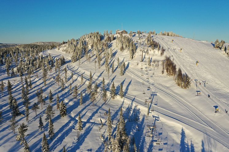 Orsa Grönklitt nya skidbackar södra sidan
