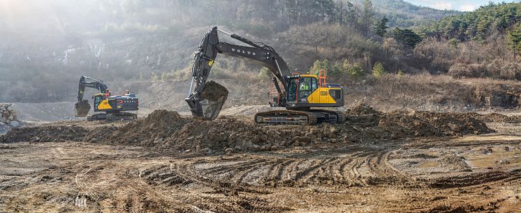 Volvo EC260 och EC300 - bandgrävare