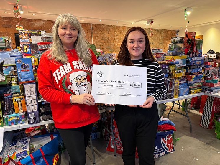ng homes donation to Glasgow's Spirit of Christmas