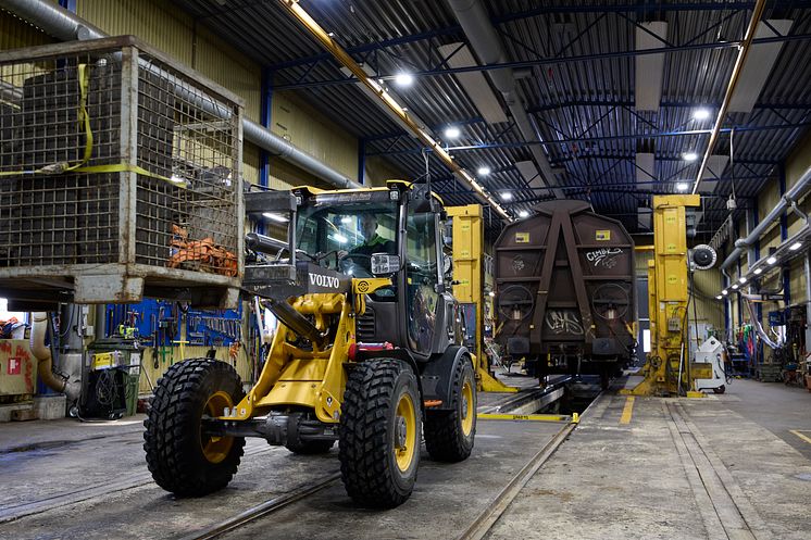 Volvo L25 Electric på Euromaint i Sundsvall