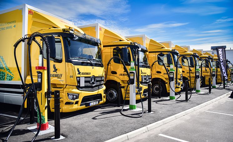 eActros 300 hos Falkenklev Logistik
