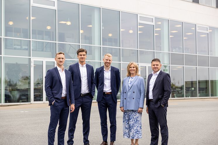 Asbjørn Otilius, Jacob Kallestrup, Anders Schaltz, Marianne Fog Jørgensen, Morten Ryberg. Foto: Redmark