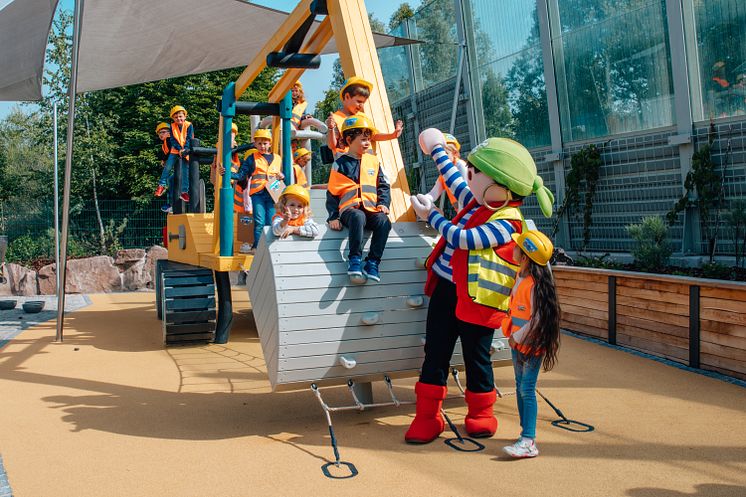 Pirat Rico und sein Team von der Baustelle