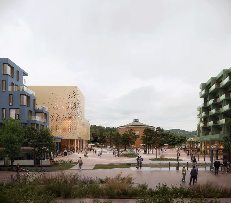 Åsane_Sentrum_TorgView _Illutrasjon LINK Arkitektur