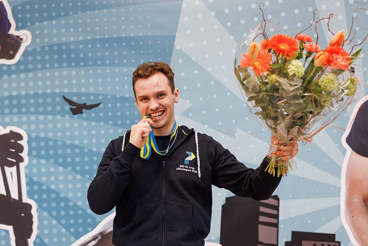 Emil Persson, vinnare i SM för unga plåtslagare 2025