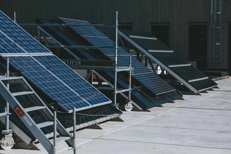 Solpaneler på Campus Borlänge