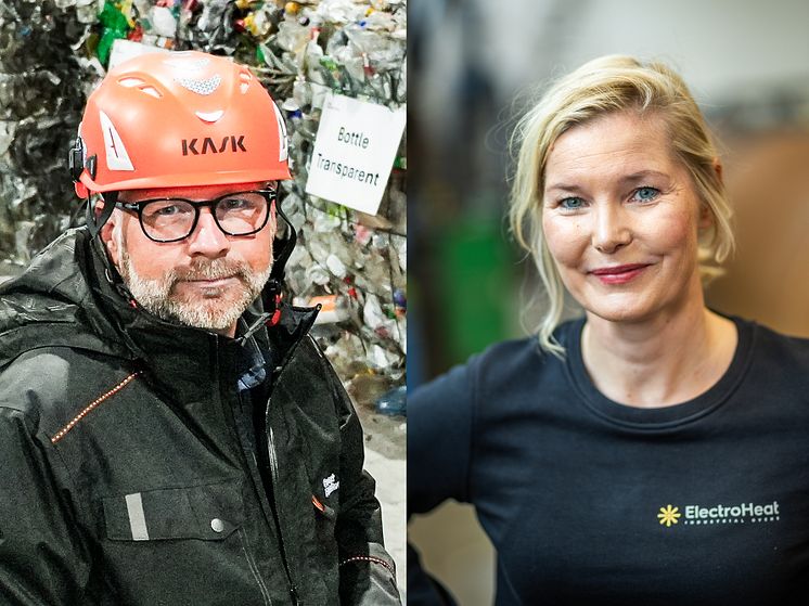 Två porträttbilder i montage.