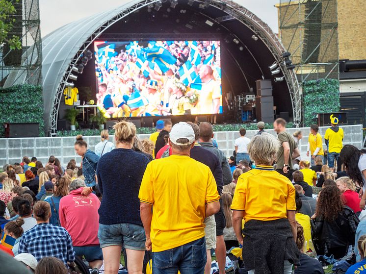 Storbildsvisning av fotbolls-vm