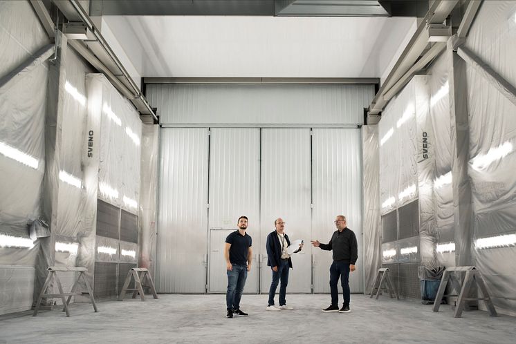 Målarhall Mytec, Alkiviadis Kourtesis, Martin Runevad och Conny Åkerlind