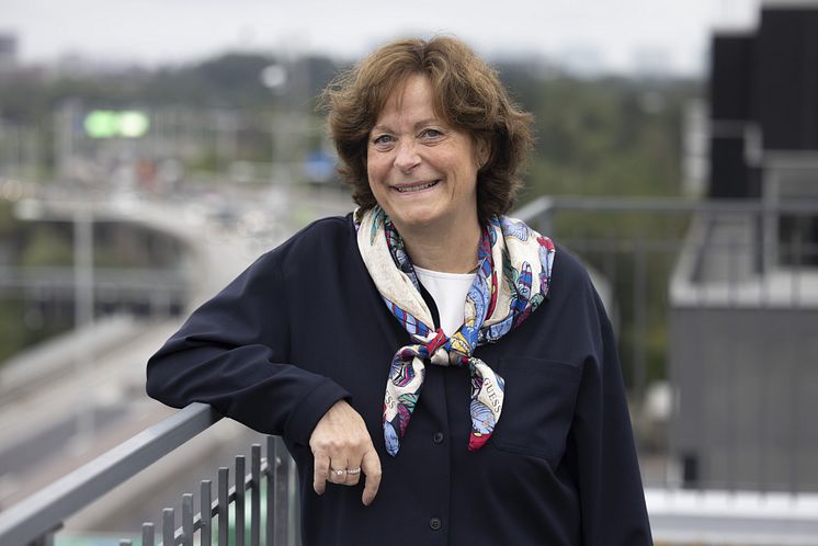 En porträttbild på Gunilla Osswald, VD för BioArctic.
