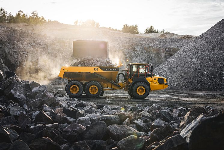Volvo A50 dumper - lastning