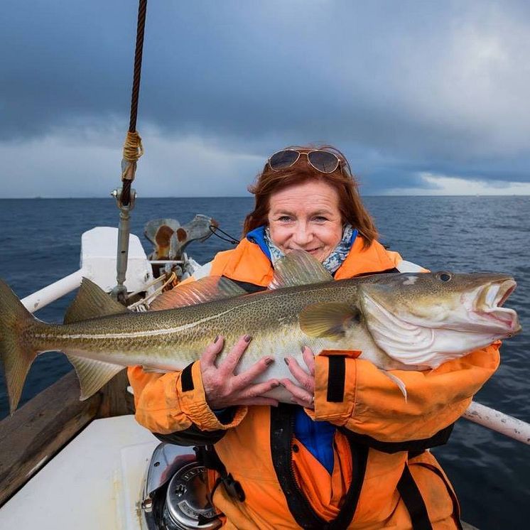 Kristin Pettersen med skrei
