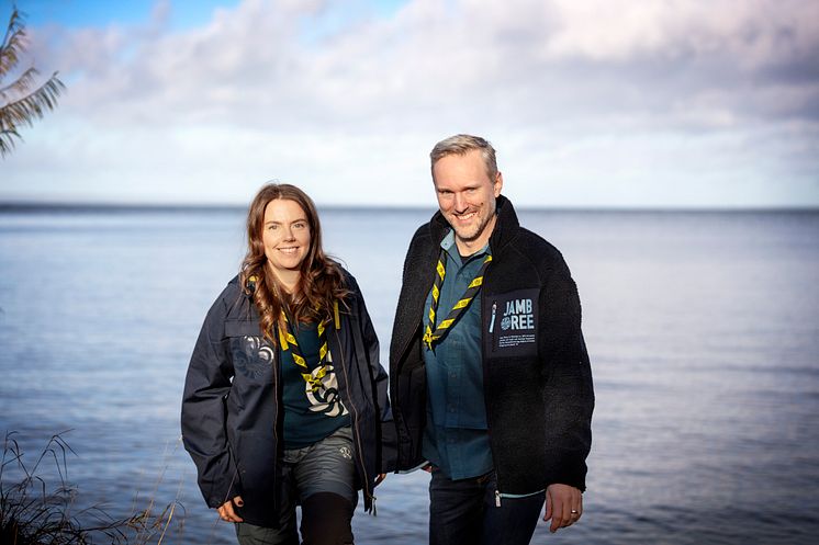 Scouternas ordförande Linn Ternefors och Tobias Hallerby Foto - Tobias Andersson.jpg