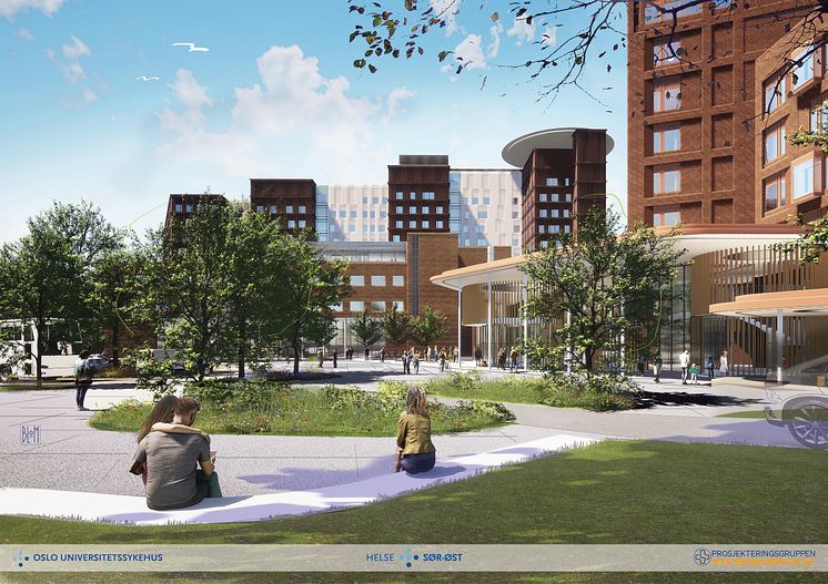 Rikshospitalet adkomst fra øst 