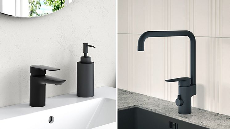 Gustavsberg_Atlantic_mixers_matt_black