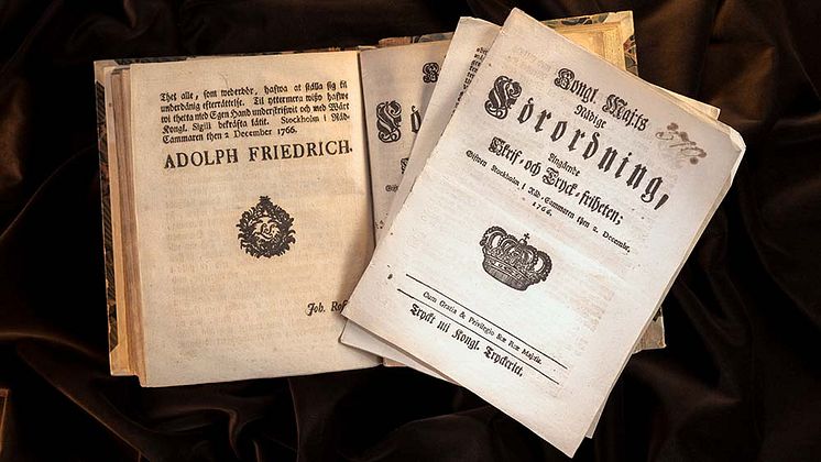 Tryckfrihetsförordningen 1766