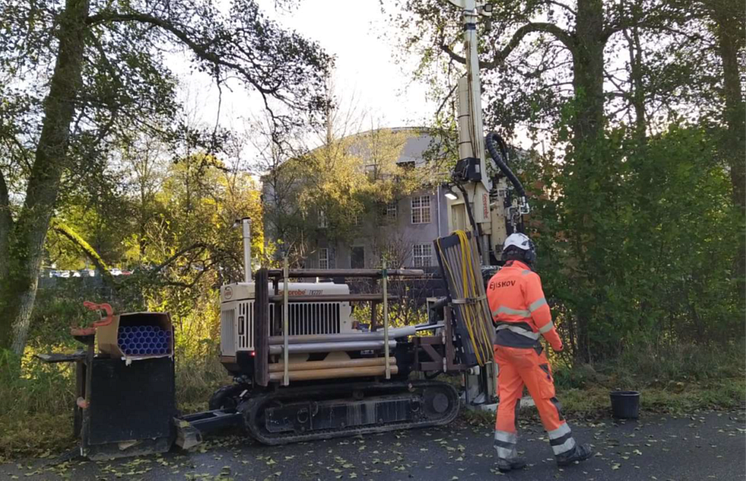 Borrbandvagn för provtagning vid spinneriet Rydal.png