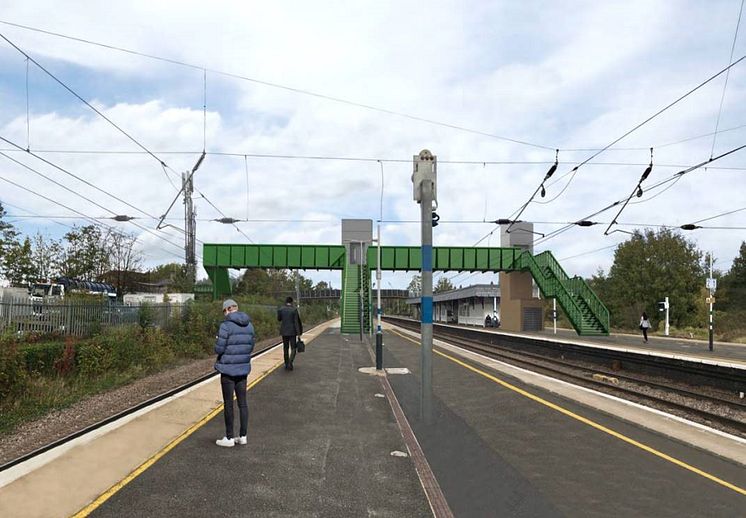 Proposed appearance of Biggleswade station footbridge, Network Rail.jpg