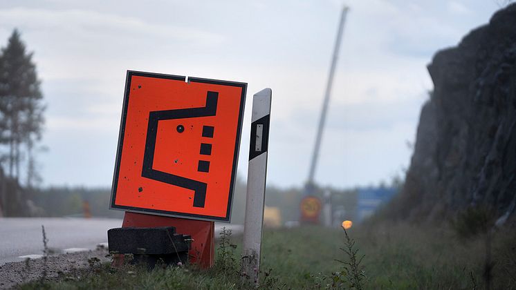Skylt för omledning av trafik 1280x720 - foto - Markus Marcetic