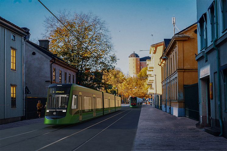 Region Uppsala, Baverns Grand Sparvagn i olika riktning, LundbergDesign