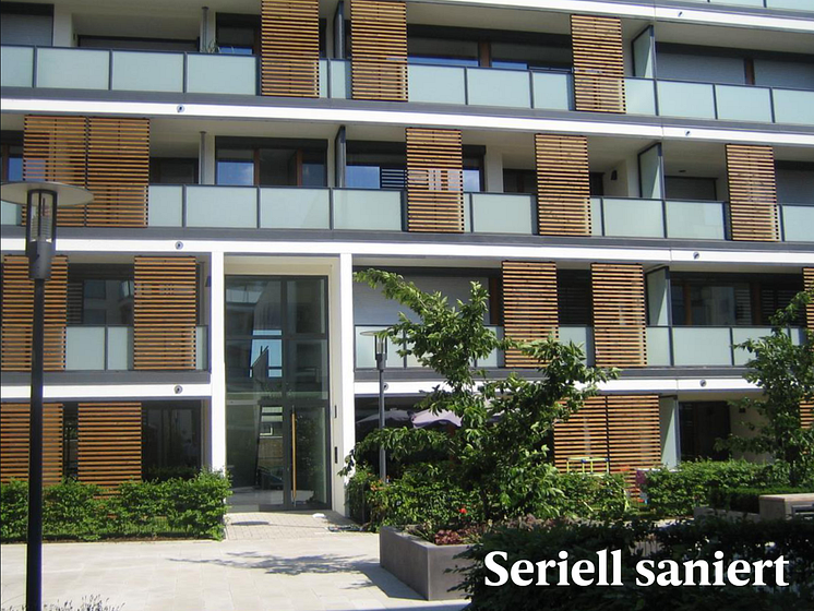 Seriell saniertes Gebäude