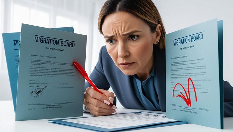 kvinnan hittar tre fel i migrationsverkets dokument.jpg