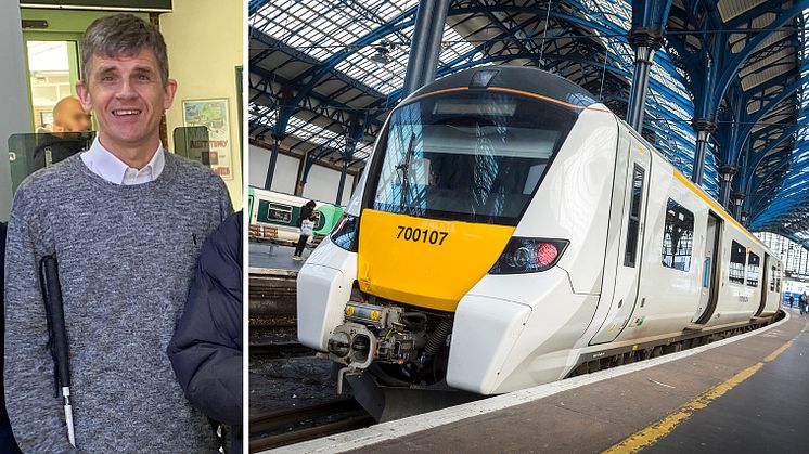 Dave Smith (left) has helped write an audio guide to these Thameslink trains.jpg