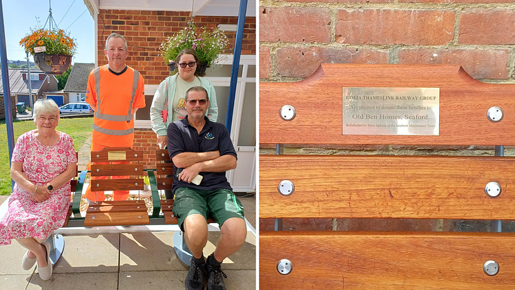 Left to right: Old ben resident Carol Jackson, Southern's Steve Jackson, Old Ben scheme manager Susie Good and Old Ben mainte