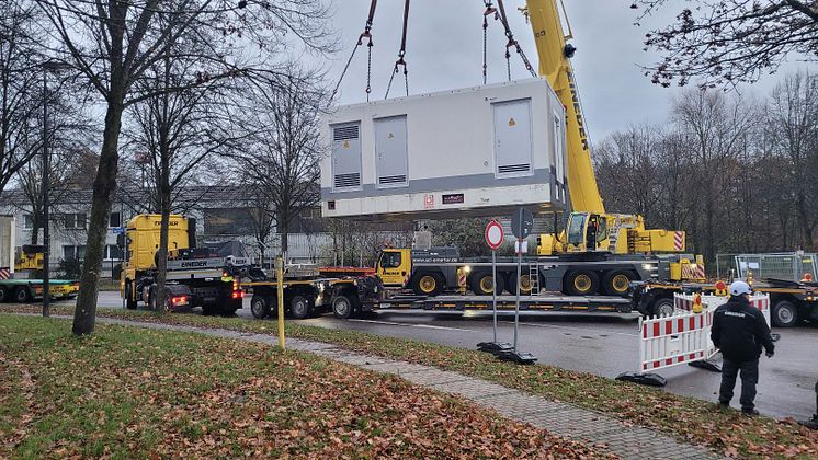 Lieferung Schaltstation Oberthann