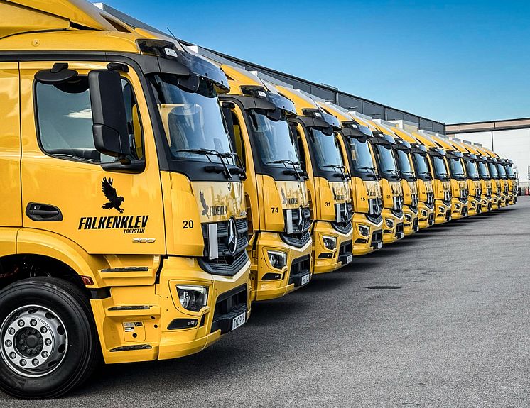 eActros 300 hos Falkenklev Logistik
