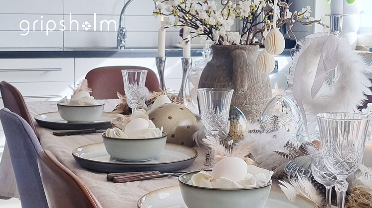 Gripsholm påskdukning i samarbete med @elihome_style
