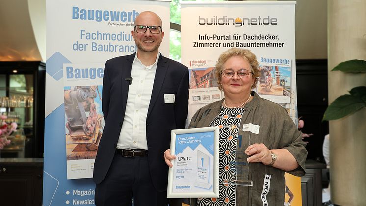 Kai Link, Chefredakteur "Baugewerbe Magazin" und Tanja Kraas, geschäftsführende Gesellschafterin der DOYMA GmbH & Co .jpg